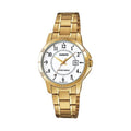Casio Women Gold Stainless Steel Analog Watch White Dial - LTP-V004G-7BUDF