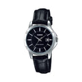 Casio Women Black Dial Leather Band Analog Watch - LTP-V004L-1AUDF