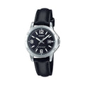 Casio Women Black Analog Watch with Black Dial - LTP-V004L-1B