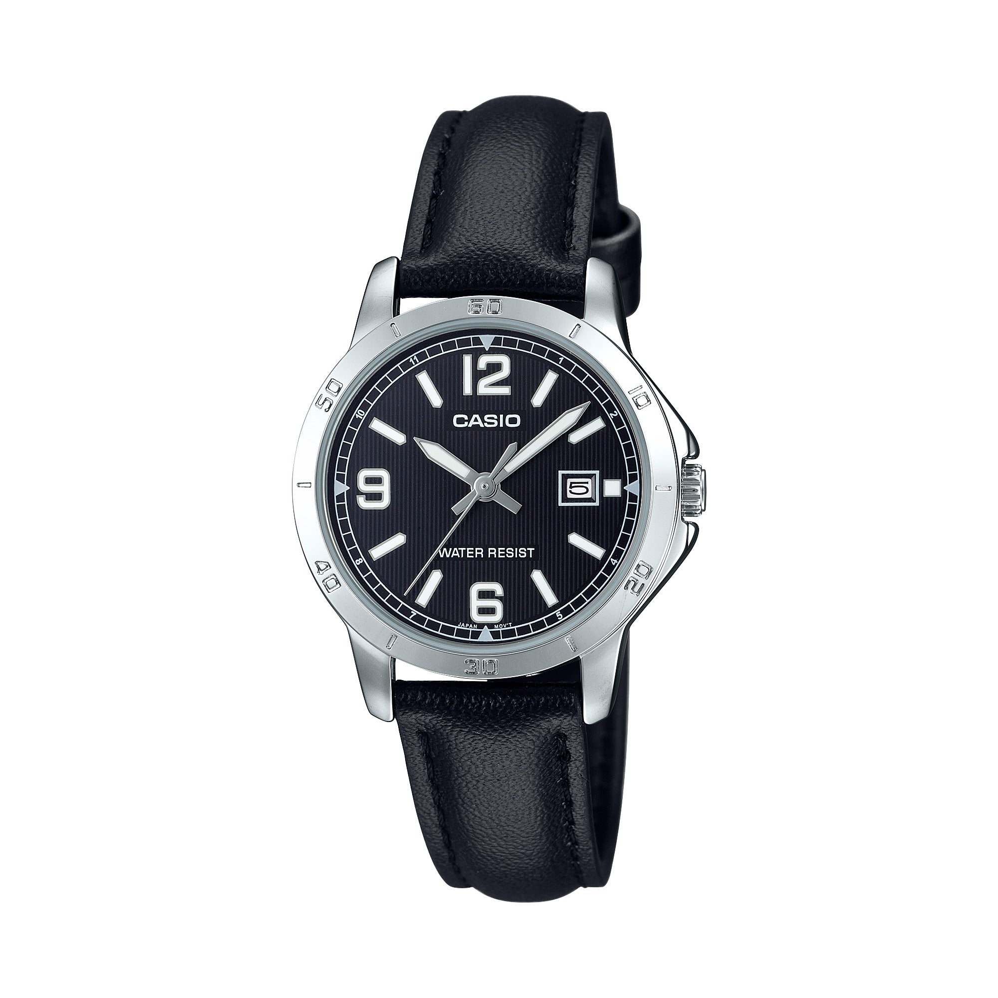 Casio Women Black Analog Watch with Black Dial - LTP-V004L-1B