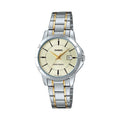 Casio Women Two-Tone Gold Silver Dial Analog Watch - LTP-V004SG-9AUDF
