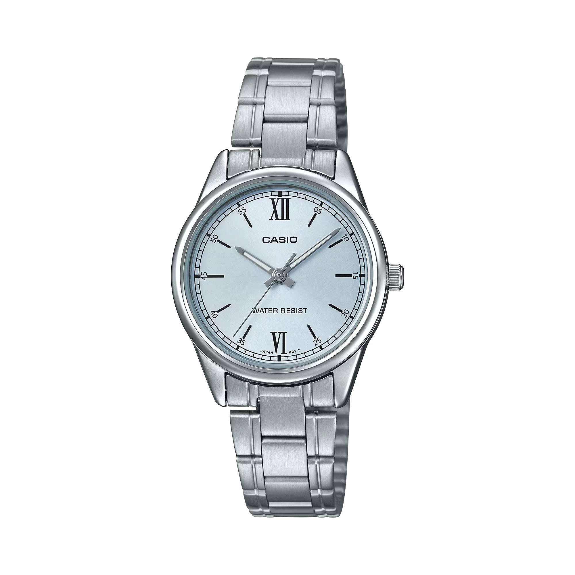Casio Women Silver Analog Watch with Blue Dial - LTP-V005D-2B3UDF