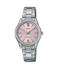 Casio Women Pink Dial Stainless Steel Bracelet Watch - LTP-V005D-4B2UDF