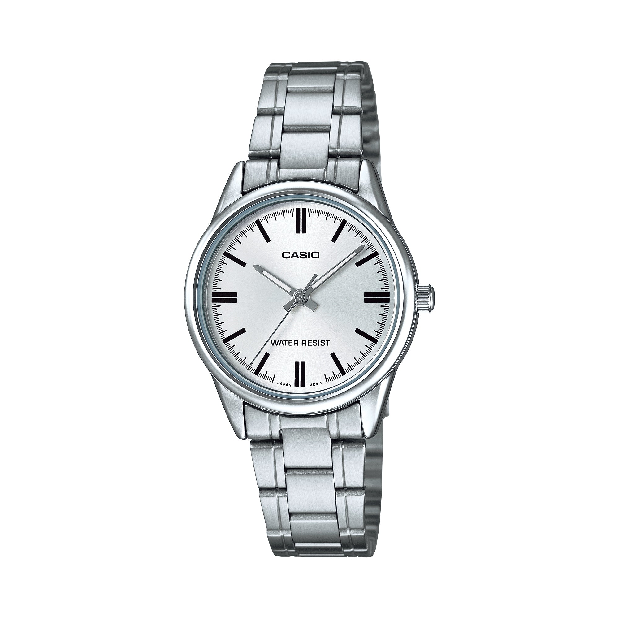 Casio Women Silver Dial Analog Watch with Stainless Steel Bracelet - LTP-V005D-7AUDF