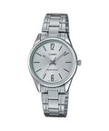 Casio Women Silver Watch with Silver Dial and Stainless Steel Band - LTP-V005D-7BUDF