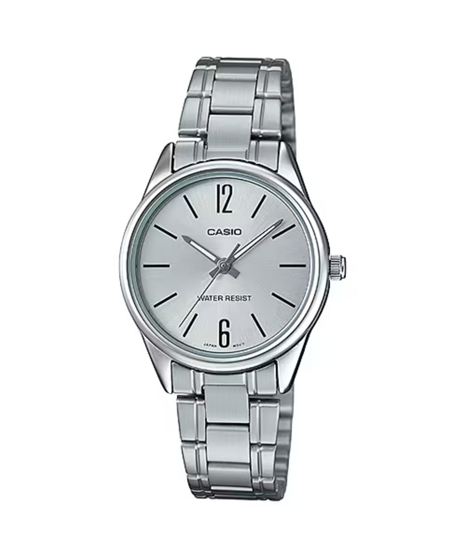 Casio Women Silver Watch with Silver Dial and Stainless Steel Band - LTP-V005D-7BUDF