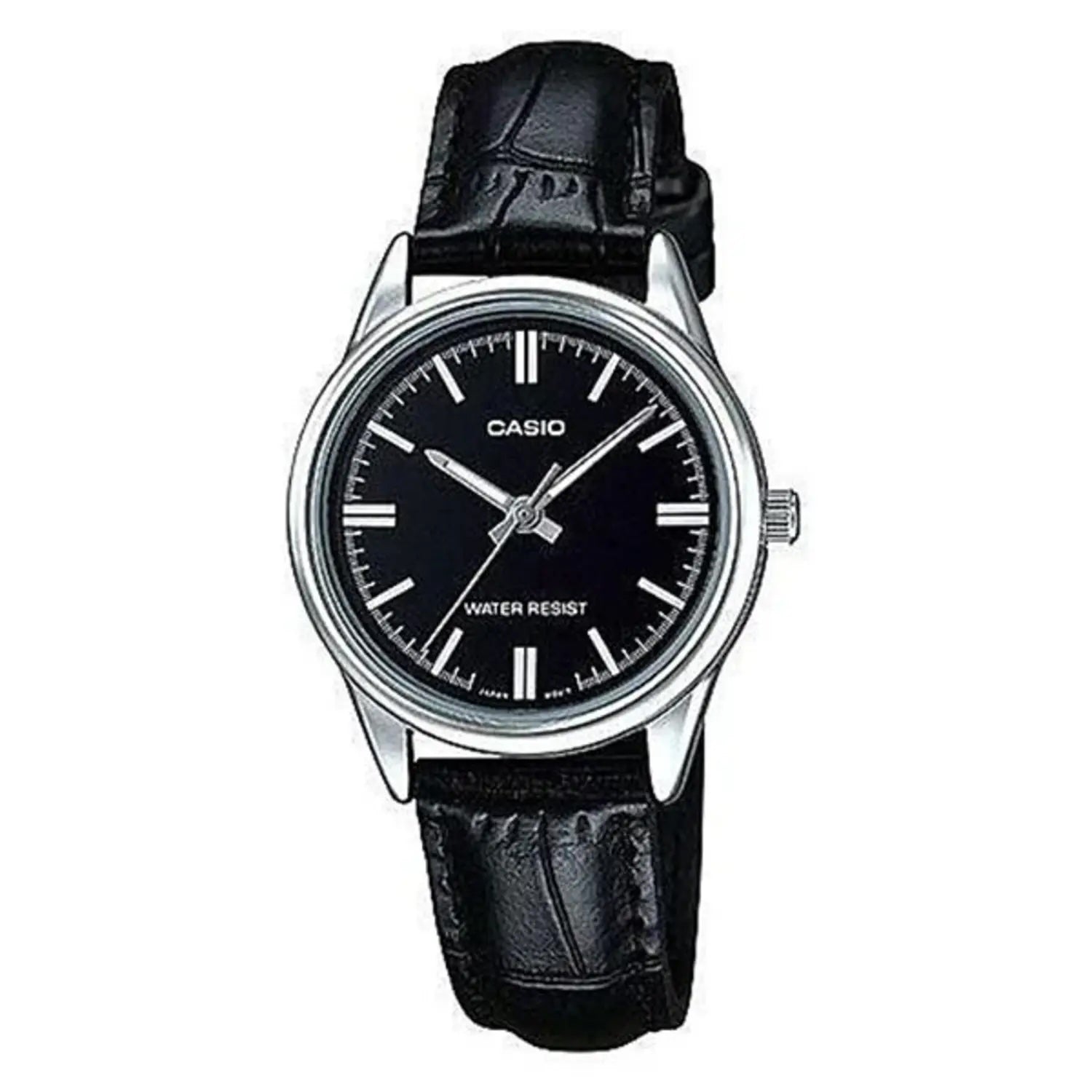 Casio Women Classic Black Dial Leather Strap Analog Watch - LTP-V005L-1AUDF