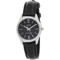 Casio Women Black Dial Analog Watch with Black Leather Strap - LTP-V005L-1BUDF