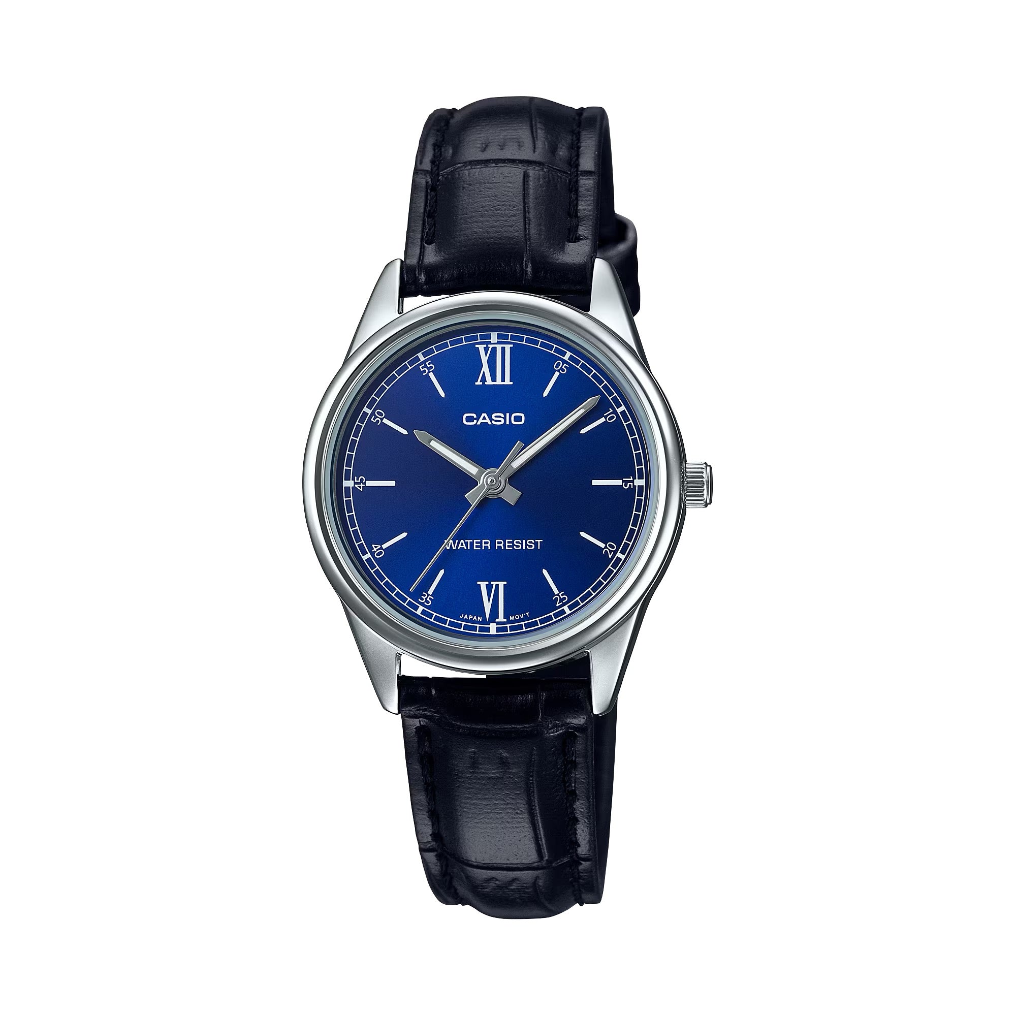 Casio Women Blue Dial Leather Analog Watch - LTP-V005L-2BUDF