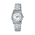 Casio Women White Dial Analog Watch Stainless Steel Bracelet - LTP-V006D-7BUDF