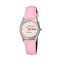 Casio Women Pink Leather Strap Watch Pink Dial - LTP-V006L-4BUDF