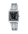 Casio Women Silver Watch with Black Roman Dial - LTP-V007D-1BUDF