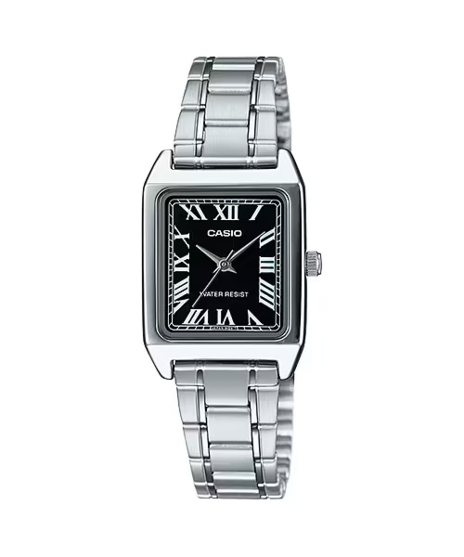 Casio Women Silver Watch with Black Roman Dial - LTP-V007D-1BUDF