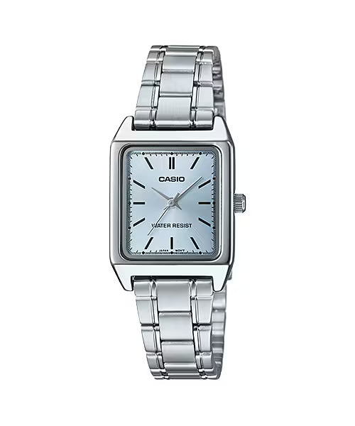 Casio Women Silver Digital Watch with Light Blue Dial - LTP-V007D-2EUDF