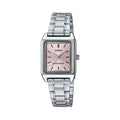 Casio Women Stainless Steel Analog Watch with Pink Dial - LTP-V007D-4EUDF