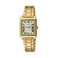 Casio Women Gold Analog Watch with Roman Numerals Steel Bracelet - LTP-V007G-9BUDF