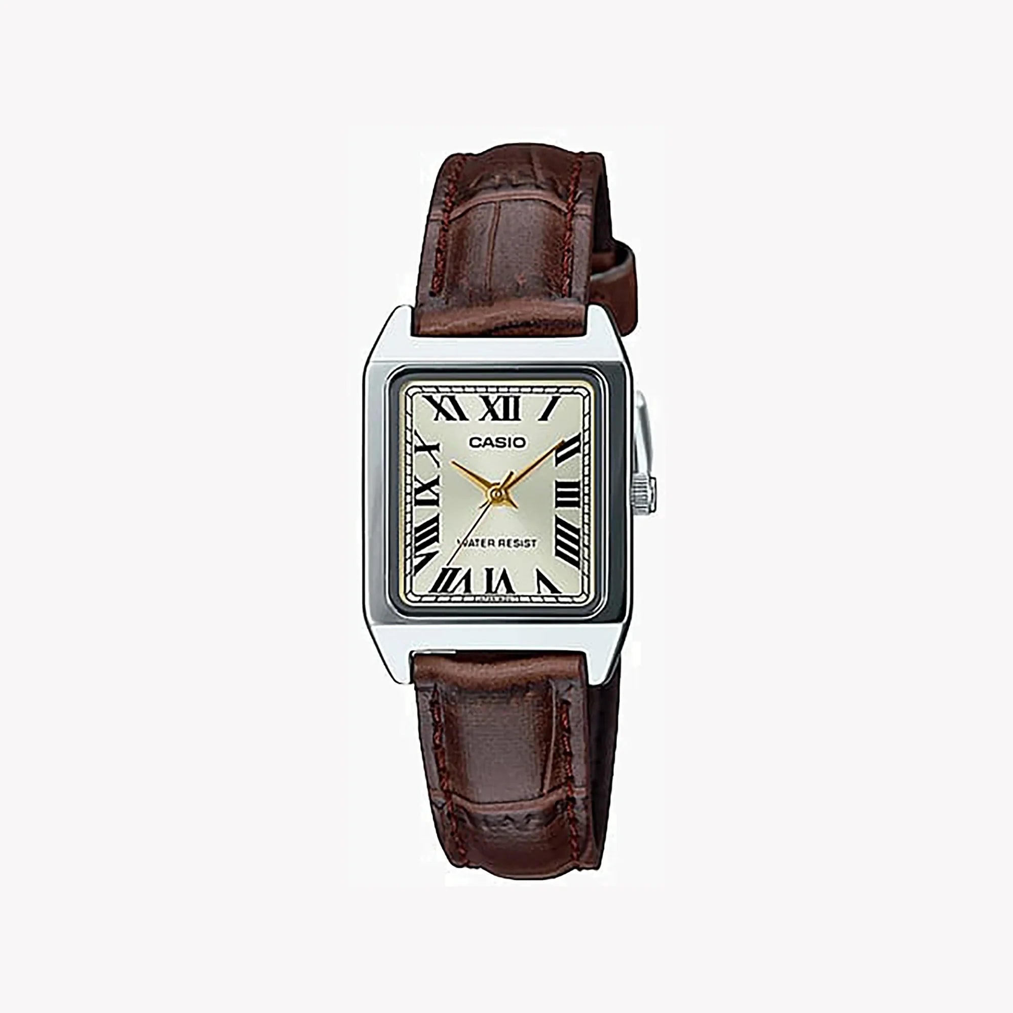 Casio Women Brown Analog Watch with Gold Dial - LTP-V007L-9BUDF