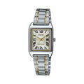 Casio Women Two Tone Rectangular Analog Watch - LTP-V007SG-9BUDF