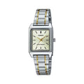 Casio Women Two-Tone Stainless Steel Analog Watch Champagne Dial - LTP-V007SG-9EUDF