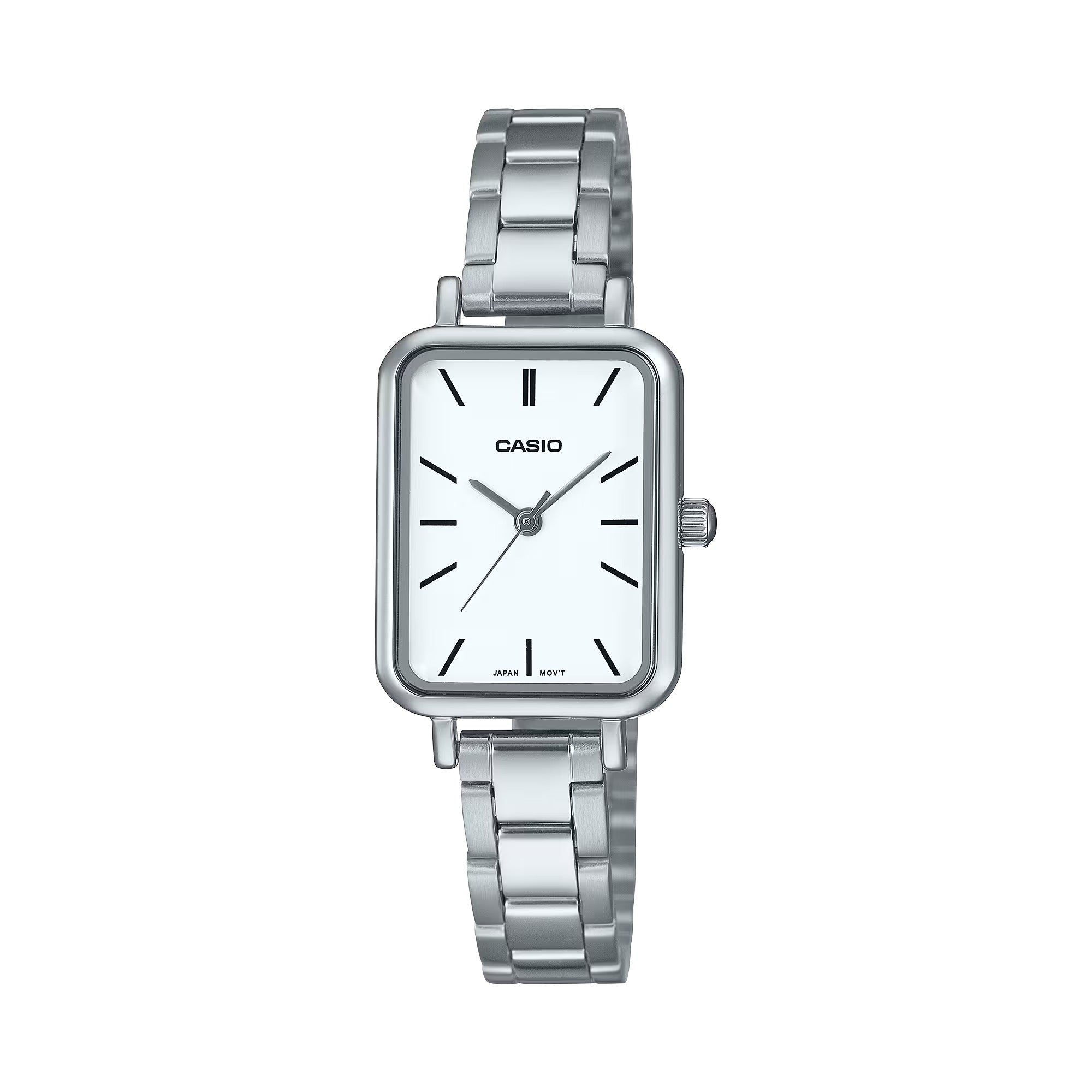 Casio Women Silver Watch with White Dial - LTP-V009D-7EUDF
