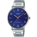 Casio Women Blue Dial Stainless Steel Analog Watch - LTP-VT01D-2B2UDF