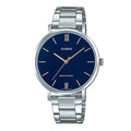 Casio Women Silver Stainless Steel Analog Watch with Blue Dial - LTP-VT01D-2BUDF