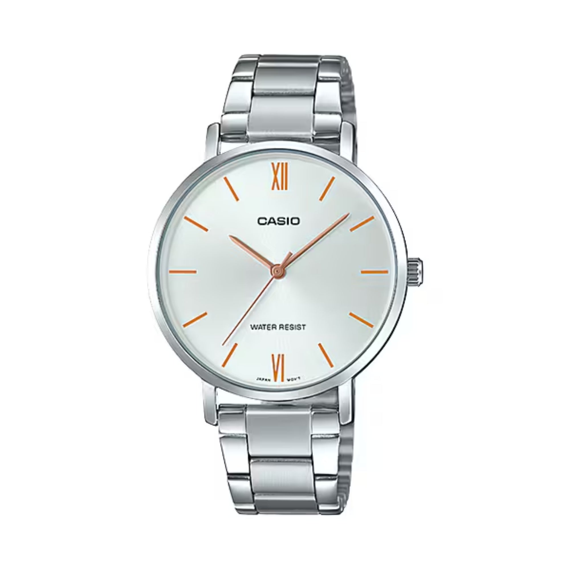 Casio Women Silver Bracelet Analog Watch - LTP-VT01D-7BUDF