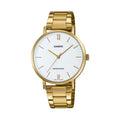 Casio Women White Dial Analog Watch Gold Tone Bracelet - LTP-VT01G-7BUDF