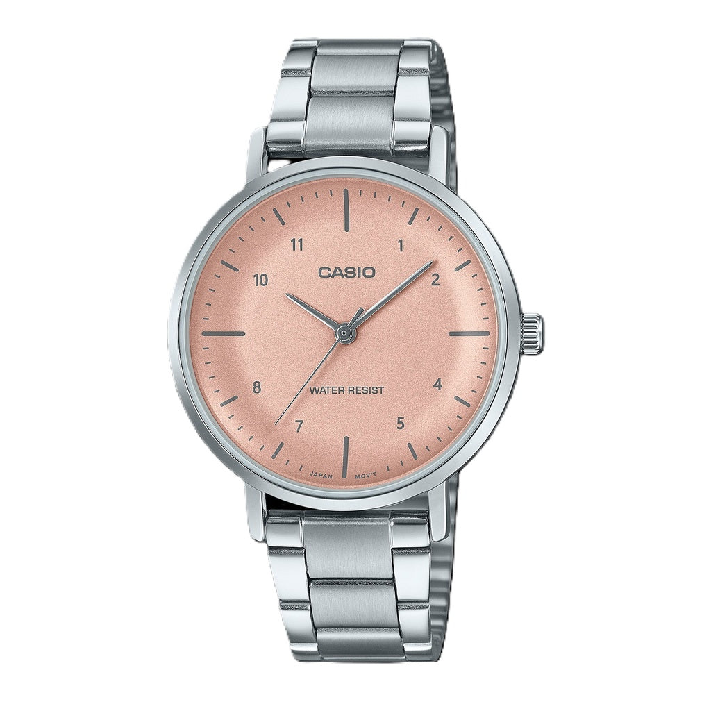 Casio Women Silver Stainless Steel Analog Watch - LTP-VT01D-4B2UDF