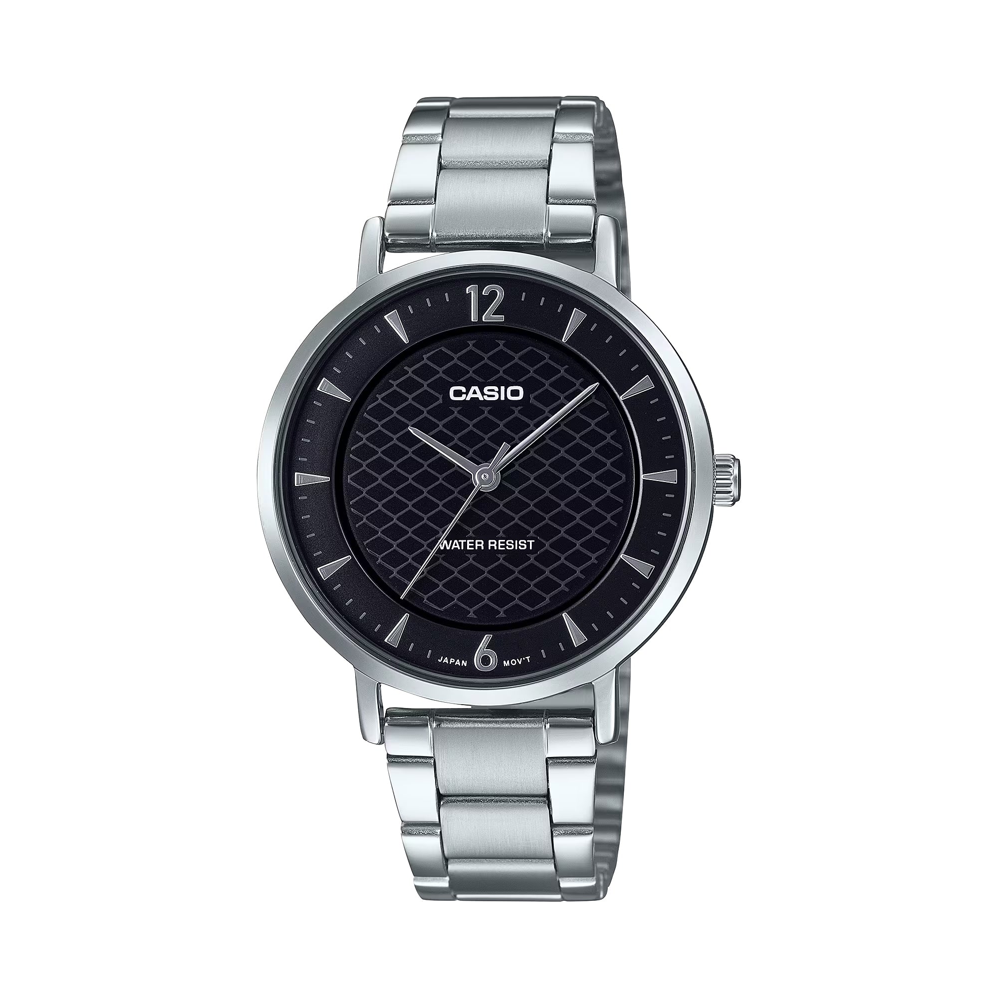 Casio Women Black Dial Stainless Steel Bracelet Watch - LTP-VT04D-1ADF