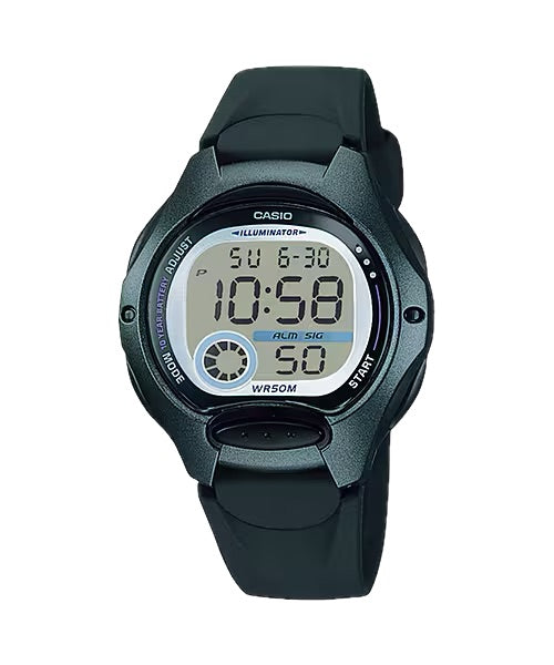 Casio Women Digital Sport Resin Strap Watch - LW-200-1BV