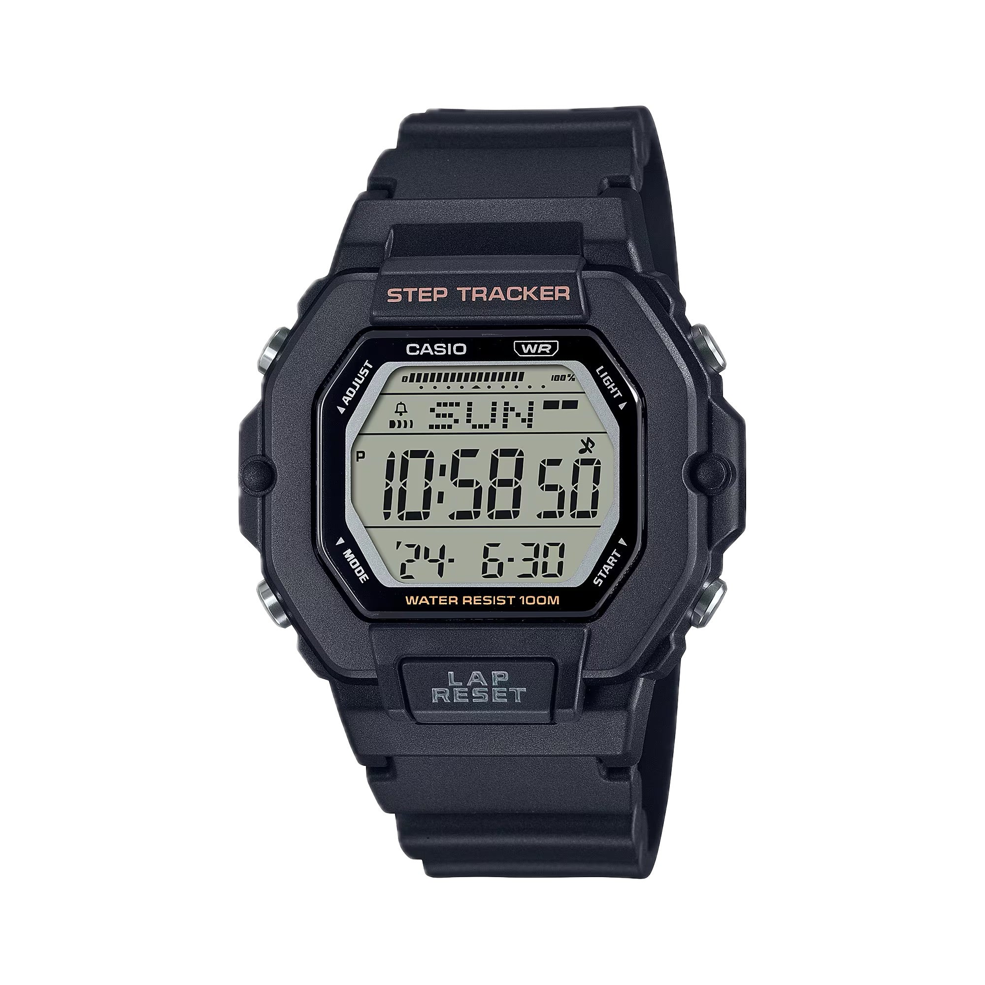 Casio Women Multi-Function Digital Sport Watch with Black Dial - LWS-2200H-1AVCF