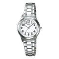 Casio Women White Dial Stainless Steel Bracelet Watch - LTP-1275D-7B