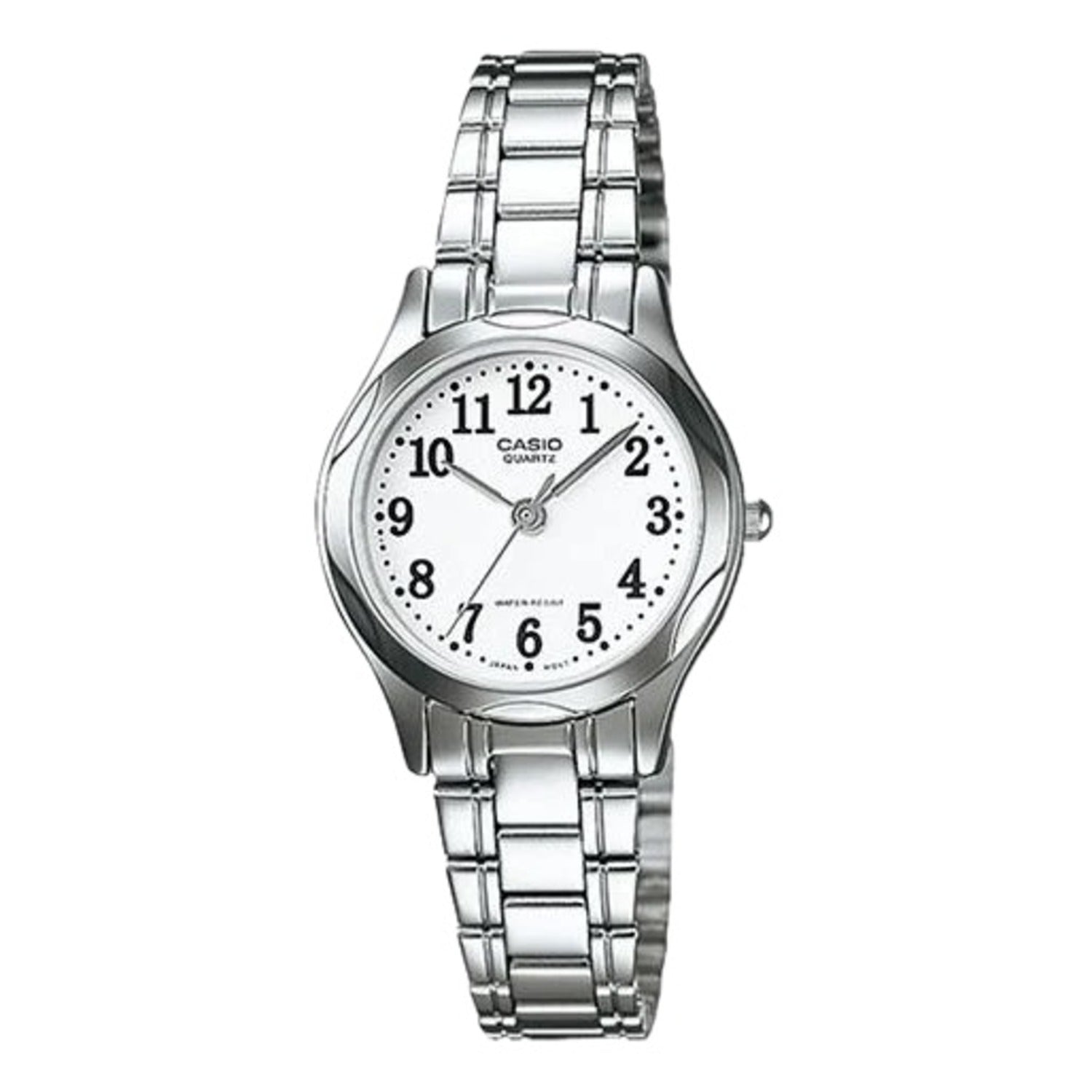 Casio Women White Dial Stainless Steel Bracelet Watch - LTP-1275D-7B