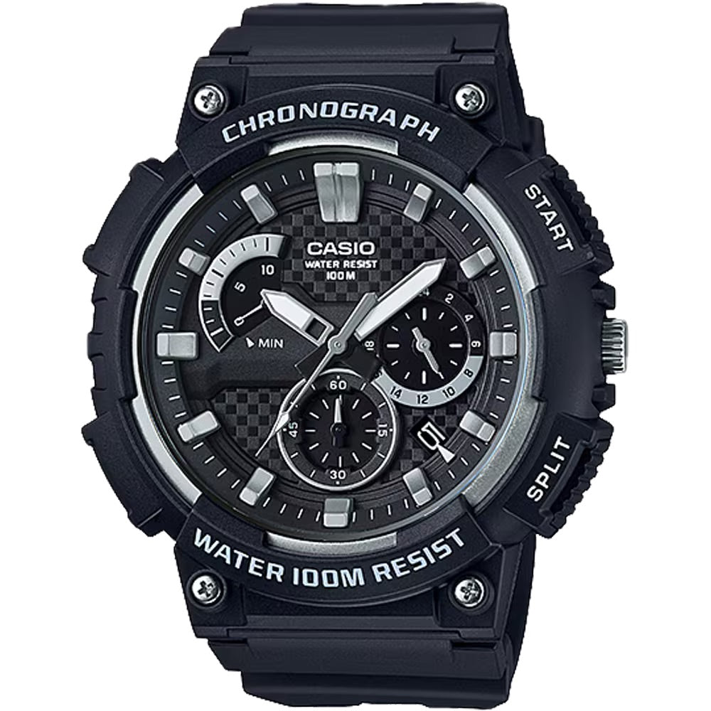 Casio Men Chronograph Sport Watch with Black Dial - MCW-200H-1AV