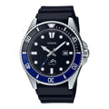 Casio Men Black and Blue Bezel Dive Watch - MDV-106B-1A1VCF