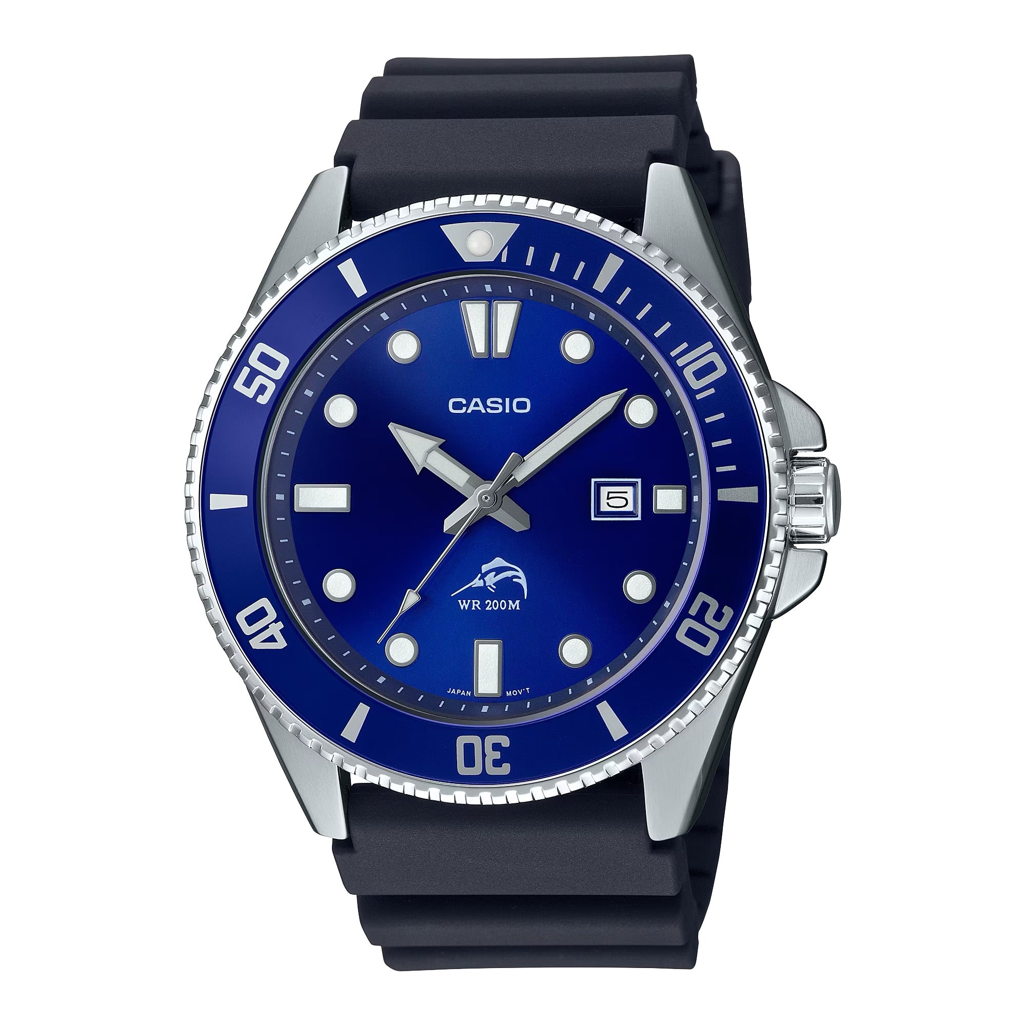 Casio Men Dive Watch with Blue Dial - MDV-106B-2AV