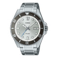 Casio Men Silver Dial Stainless Steel Bracelet Watch - MDV-107D-7AVDF