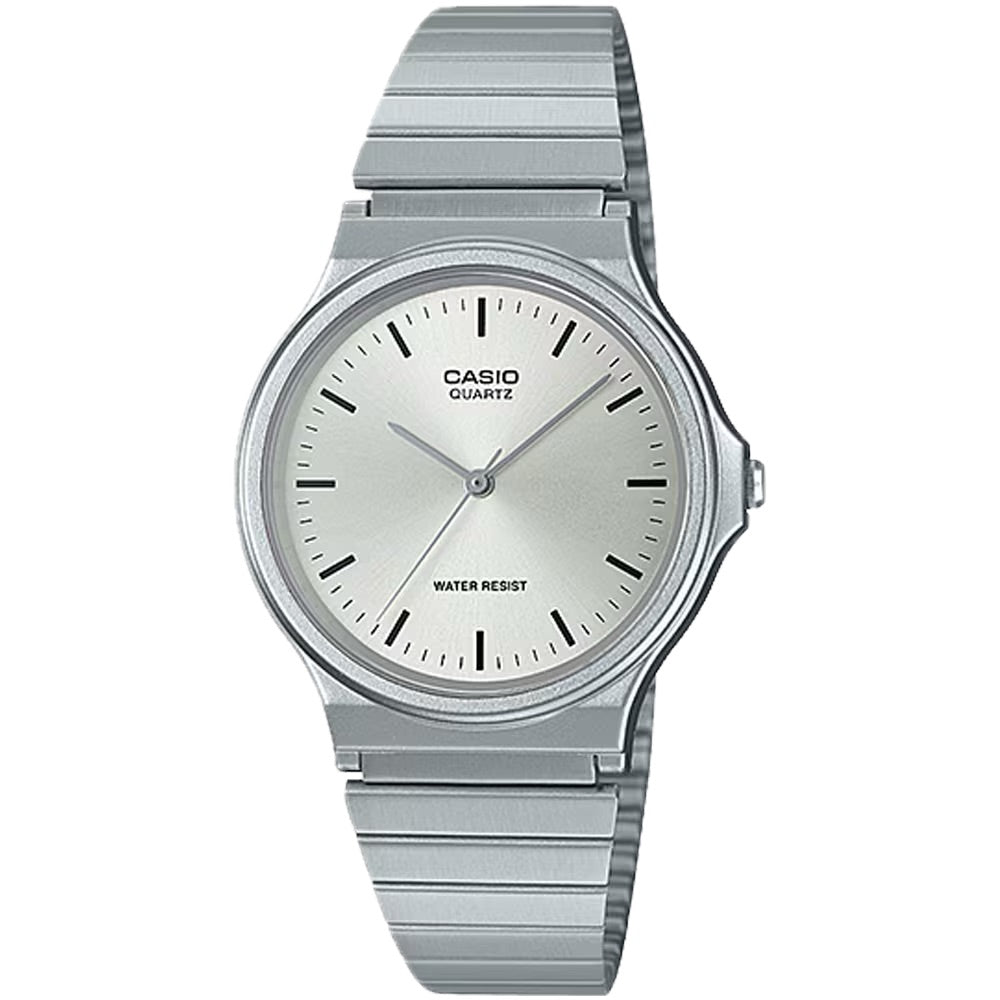 Casio Men Stainless Steel Analog Watch with White Dial - MQ-24D-7ECF