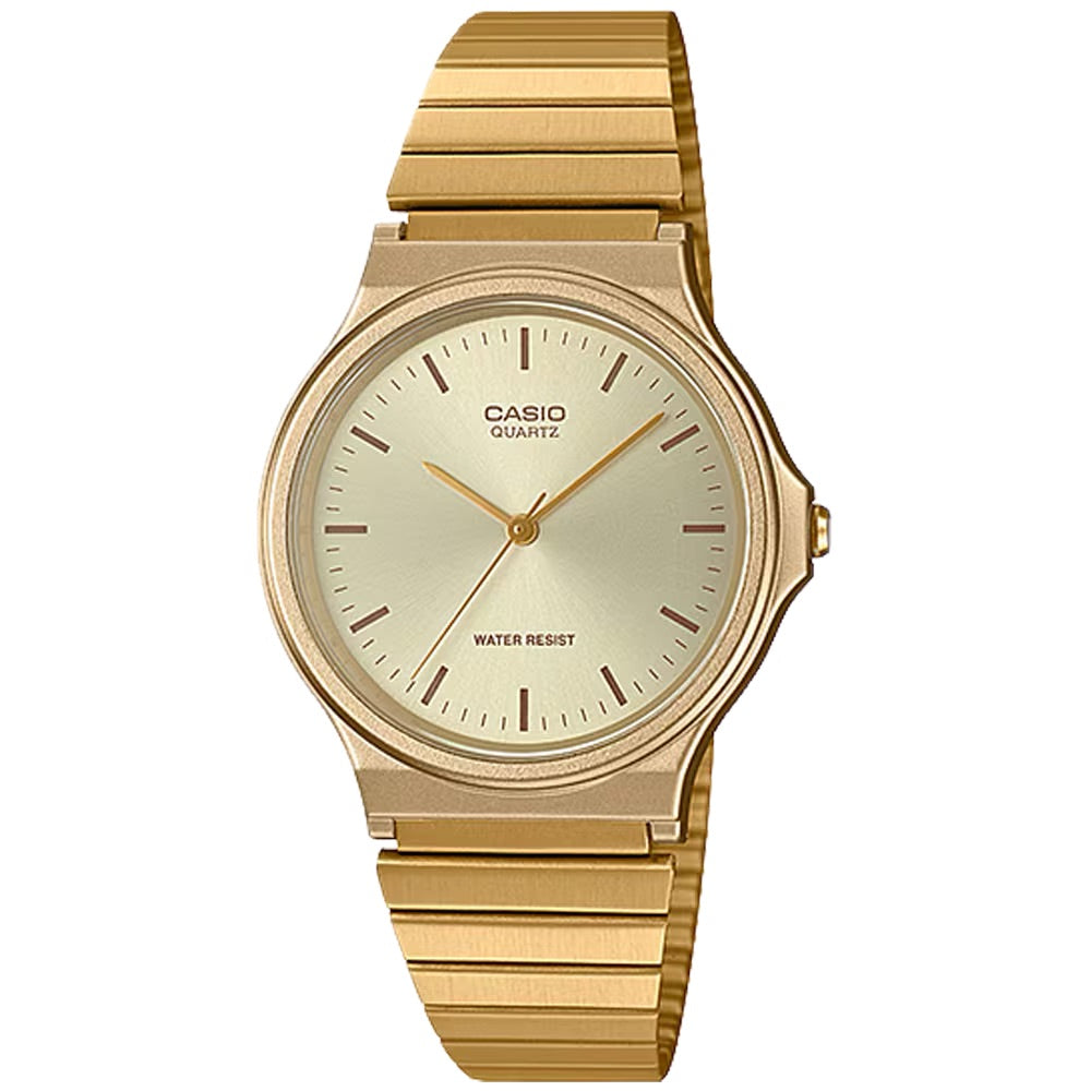 Casio Men Gold-Tone Analog Watch with Gold Dial - MQ-24G-9ECF