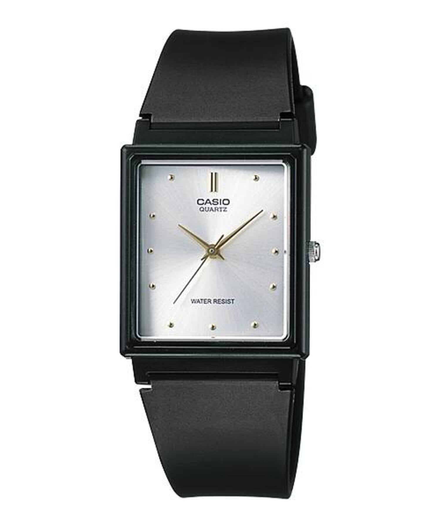 Casio Women Black Strap Watch with Silver Dial - MQ-38-7A