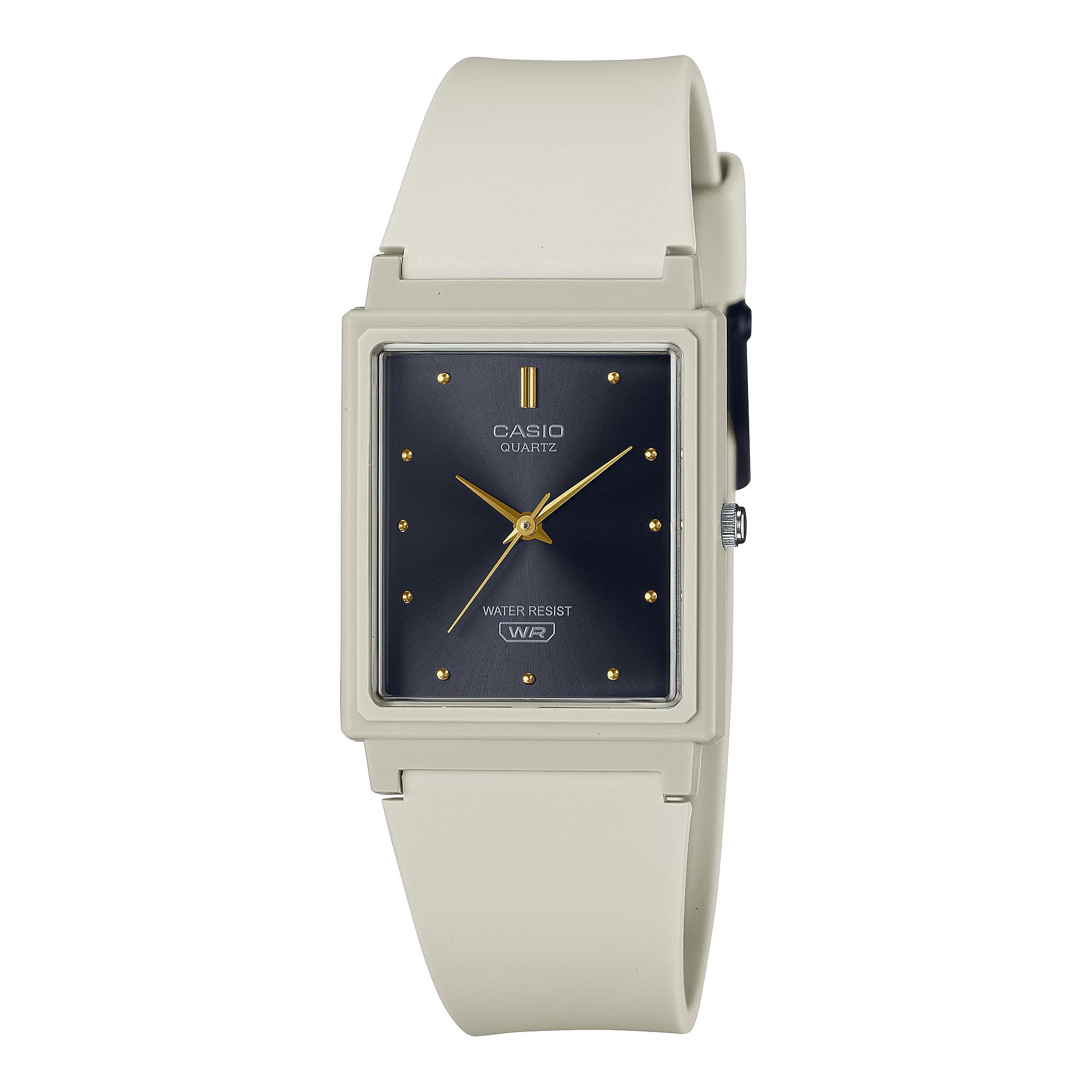 Casio Women Cream Watch with Black Dial - MQ-38-8A