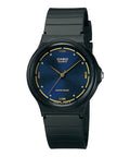 Casio Men Black Watch with Blue Dial - MQ-76-2AUL