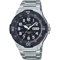 Casio Men Stainless Steel Water-Resistant Analog Watch with Black Dial - MRW-200HD-1B