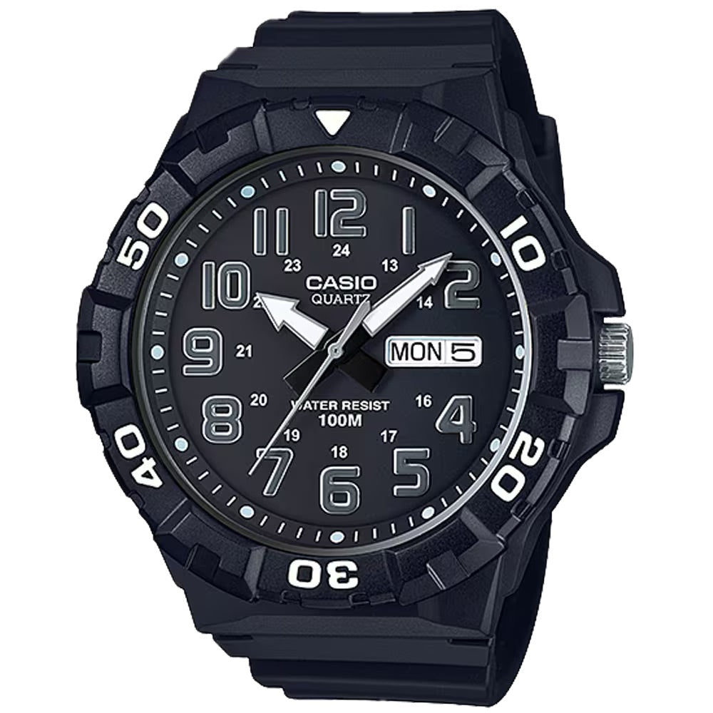Casio Men Oversized Sport Watch with Black Dial - MRW-210H-1AV