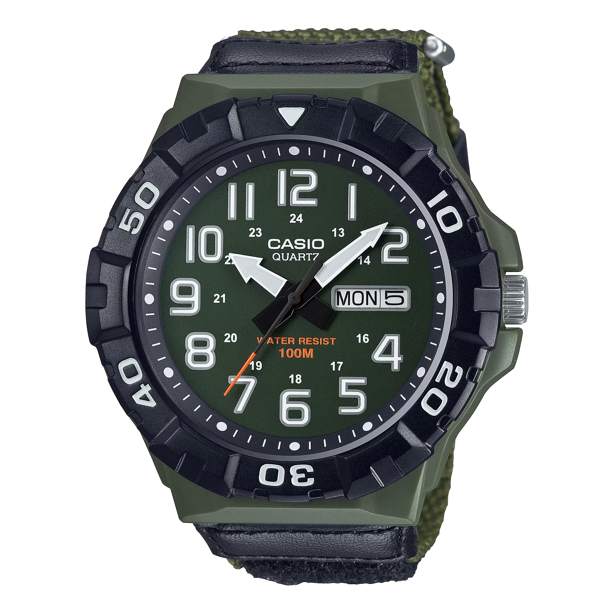 Casio Men Oversized Sport Watch with Green Dial - MRW-210HB-3BV