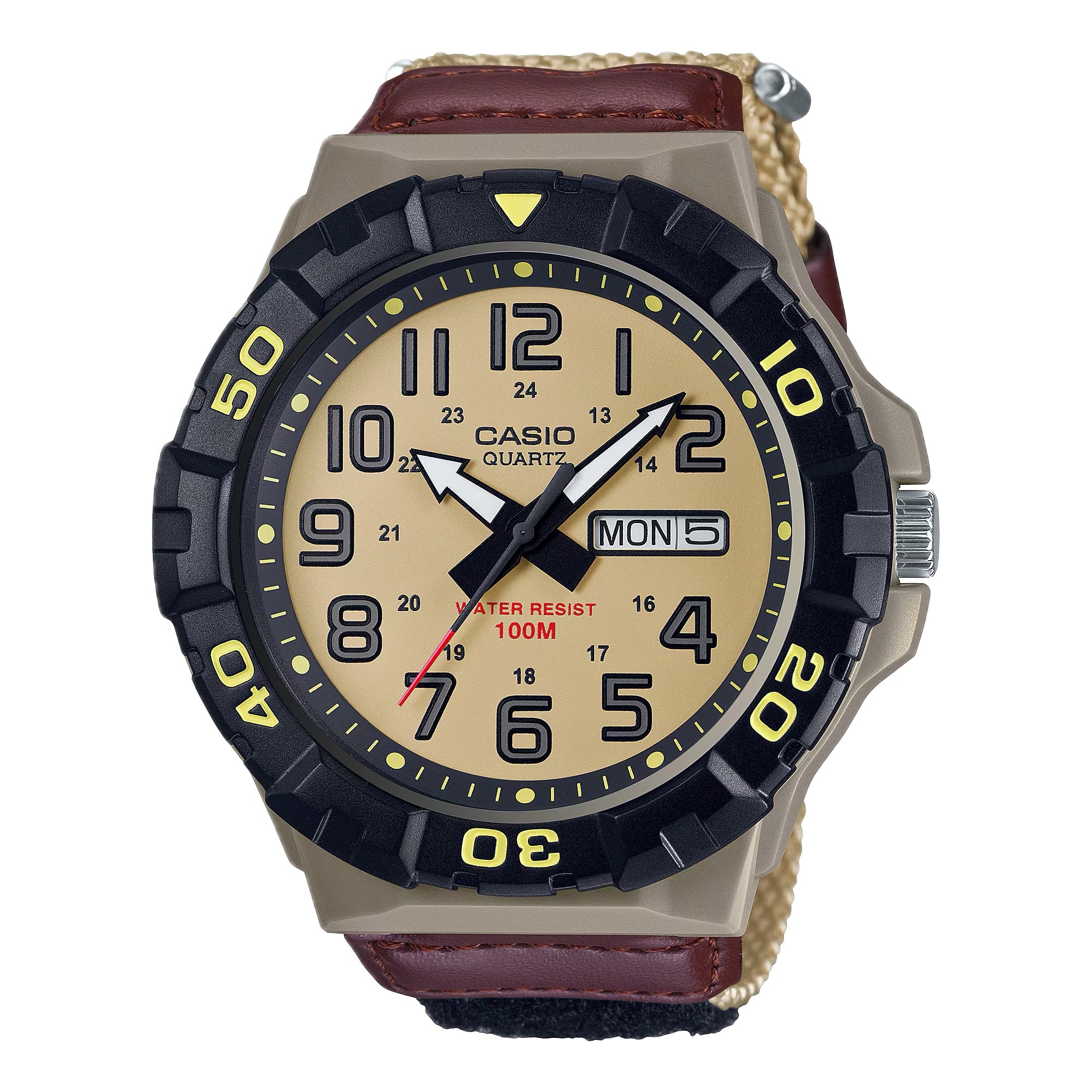 Casio Men Oversized Sport Watch with Brown Dial - MRW-210HB-5BV