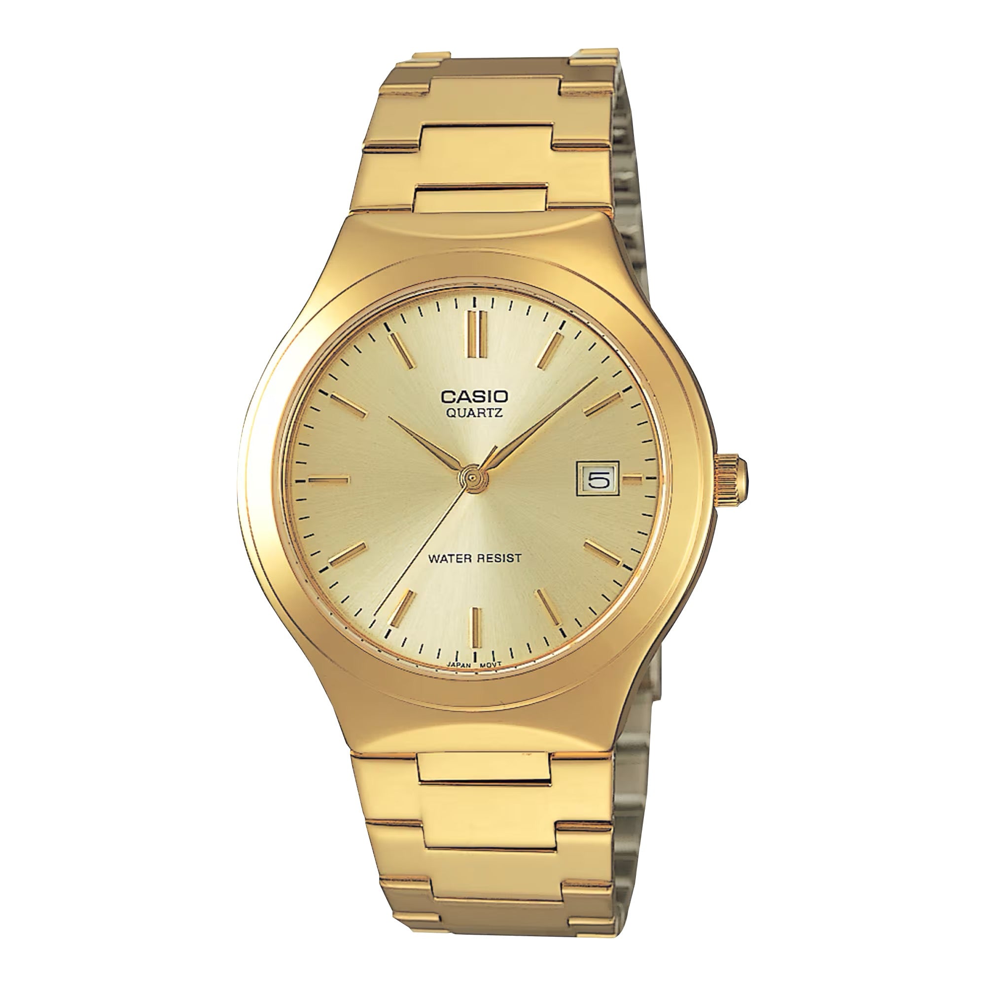 Casio Men Gold Stainless Steel Watch with Champagne Dial - MTP-1170N-9A