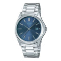 Casio Men Stainless Steel Watch with Blue Dial - MTP-1183A-2A