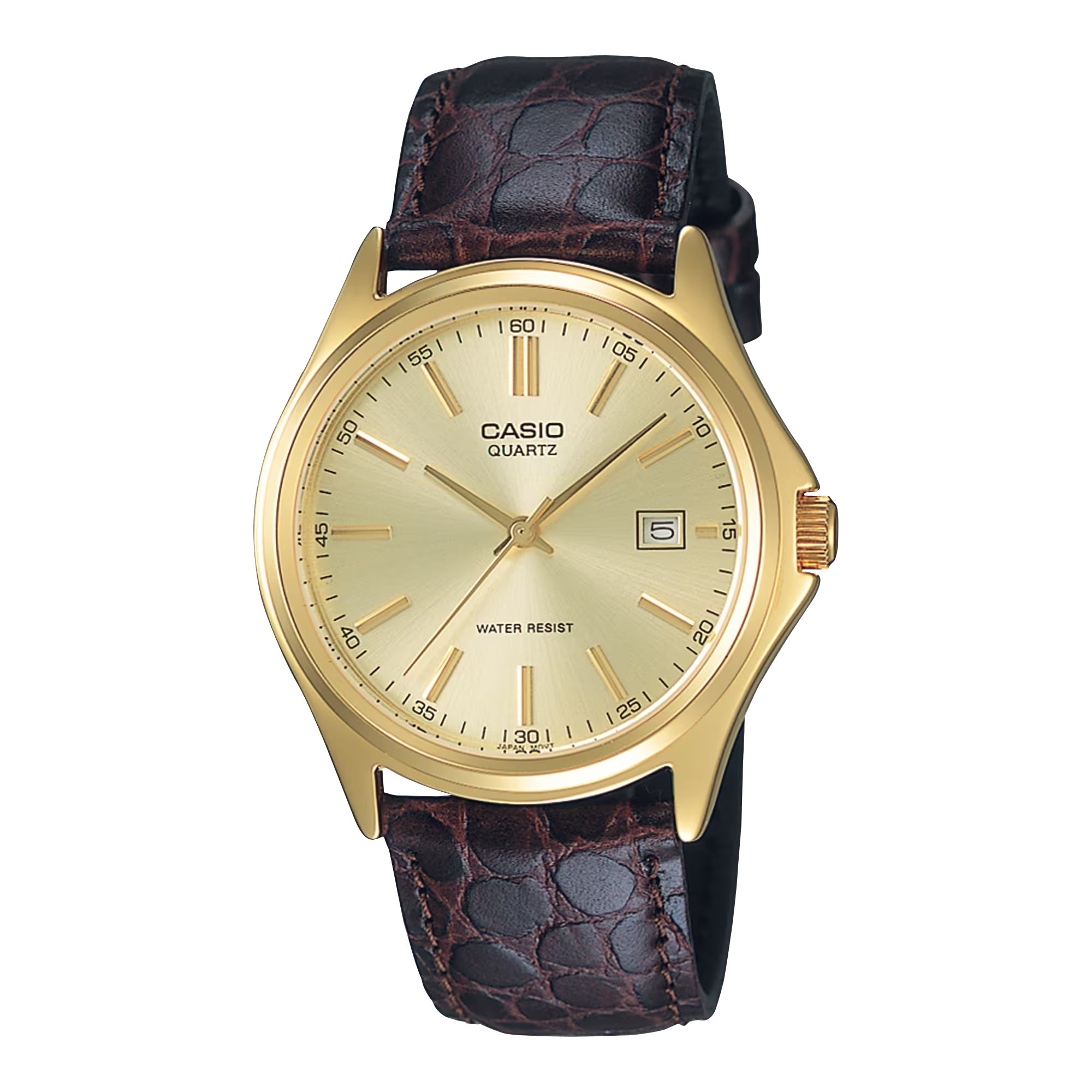 Casio Men Gold Tone Analog Watch with Champagne Dial - MTP-1183Q-9A